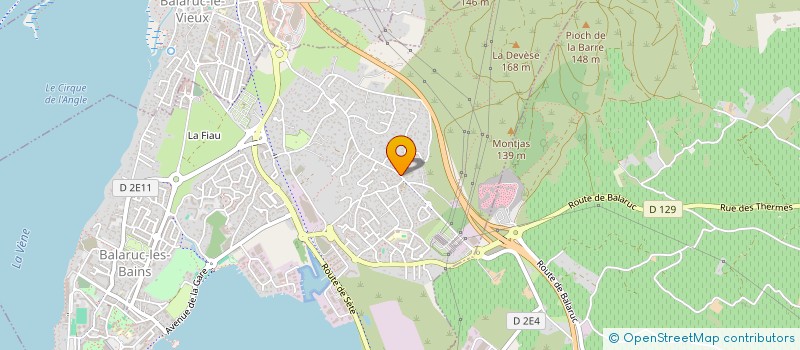 localisation de l'entreprise CML INVESTISSEMENTS  BALARUC-LES-BAINS