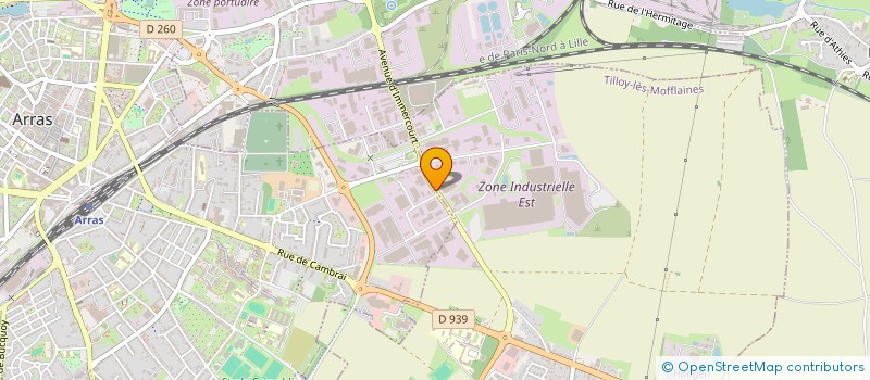 localisation de l'entreprise CML MANUTENTION à ARRAS