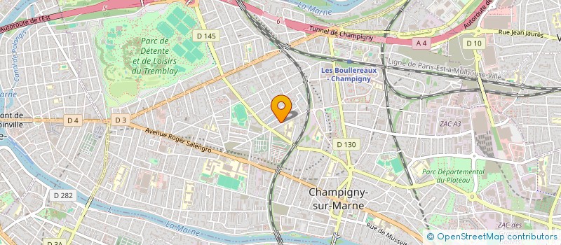 localisation de l'entreprise CMLF IMMO  CHAMPIGNY-SUR-MARNE