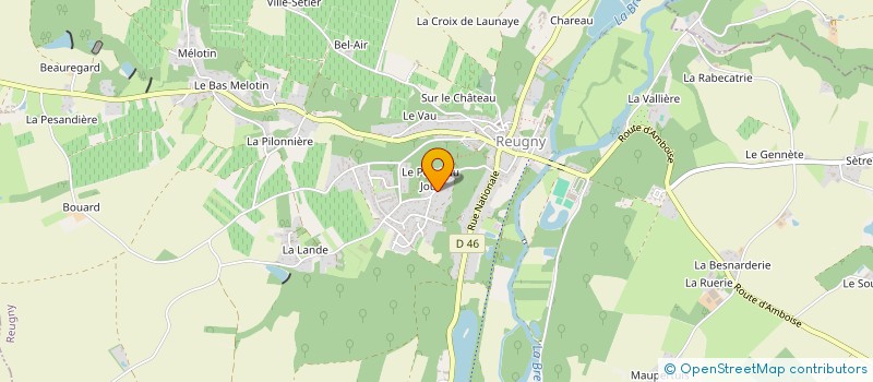 localisation de l'entreprise CMLI LES MARMOTTES  REUGNY