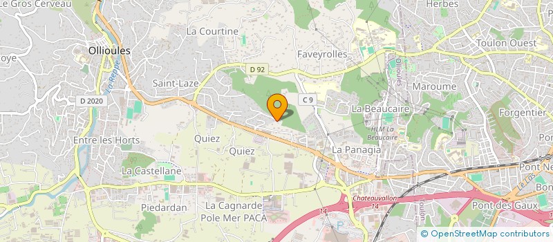 localisation de l'entreprise CMLIGNE  OLLIOULES