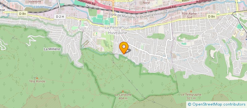 localisation de l'entreprise CMLT IMMO  LA PENNE-SUR-HUVEAUNE