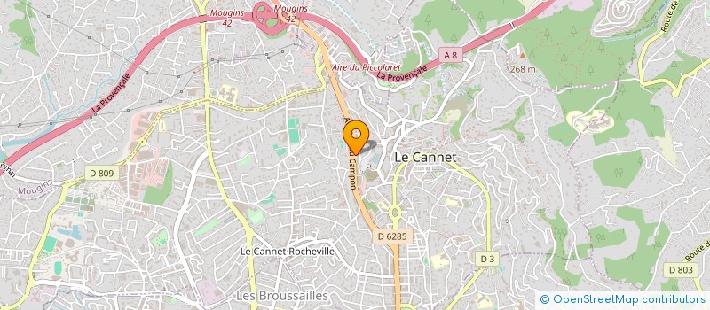 localisation de l'entreprise CMM AUTOMOBILES à LE CANNET