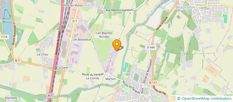 localisation de l'entreprise CMM CONCEPT SARL à ETOILE-SUR-RHONE