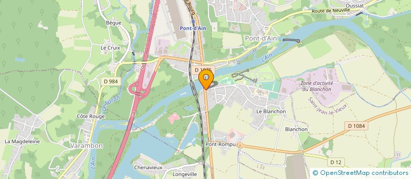 localisation de l'entreprise CMM - CONSTRUCTIONS METALLIQUES ET MECANIQUES à PONT-D'AIN