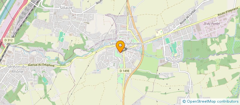 localisation de l'entreprise CMMA  SAINT-SYMPHORIEN-D'OZON