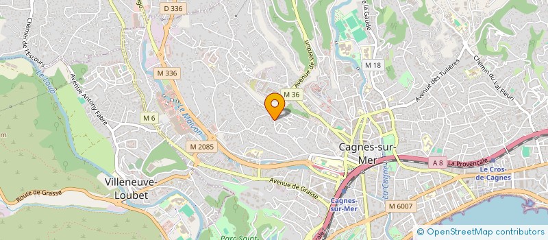 localisation de l'entreprise CMMS à CAGNES-SUR-MER