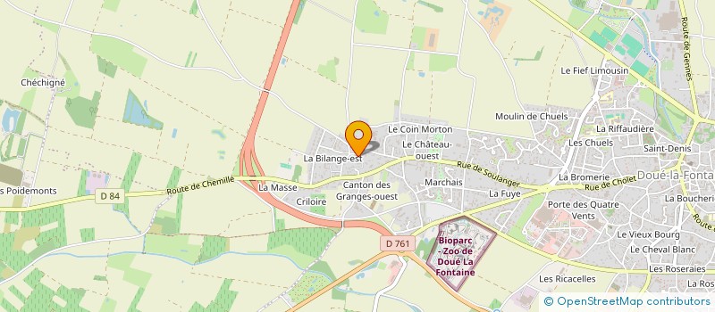 localisation de l'entreprise CMMTP INVEST  DOUE-EN-ANJOU