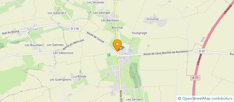 localisation de l'entreprise CMN à EBREUIL