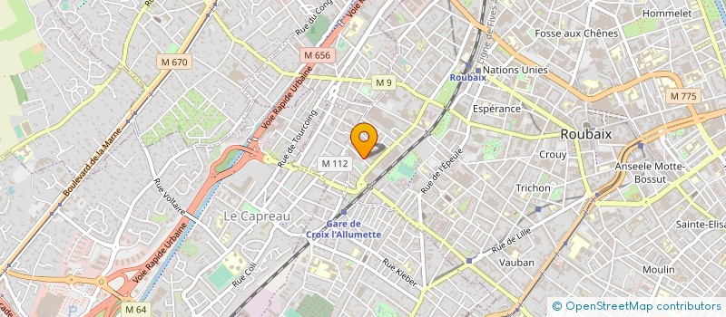 localisation de l'entreprise CMN CONSTRUCTION  ROUBAIX