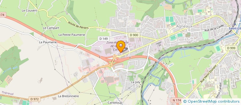 localisation de l'entreprise CMN SAINT LO à AGNEAUX