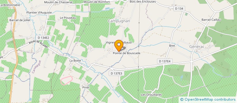 localisation de l'entreprise CMN TP  CAMPUGNAN