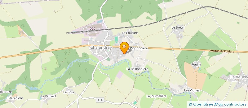 localisation de l'entreprise CMO 86  CHALANDRAY