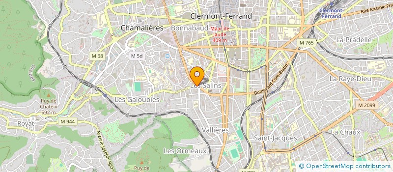 localisation de l'entreprise CMOJ à CLERMONT-FERRAND