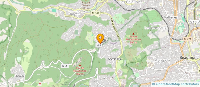 localisation de l'entreprise CMONEVENT  ROYAT