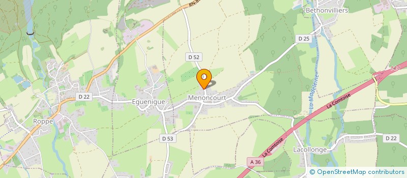 localisation de l'entreprise CMP  MENONCOURT