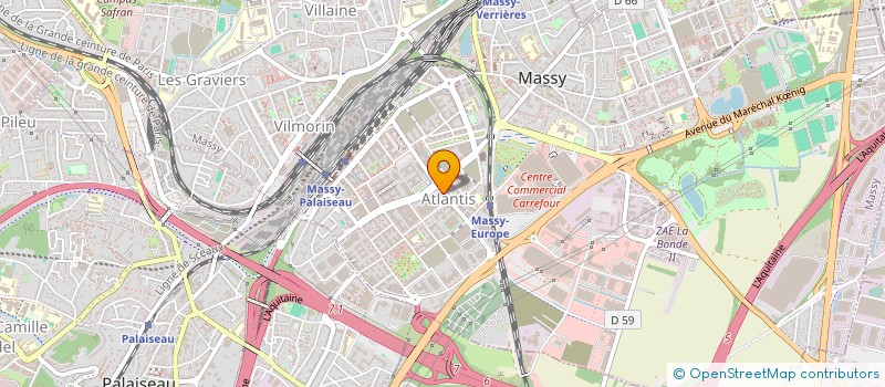 localisation de l'entreprise CMP à MASSY