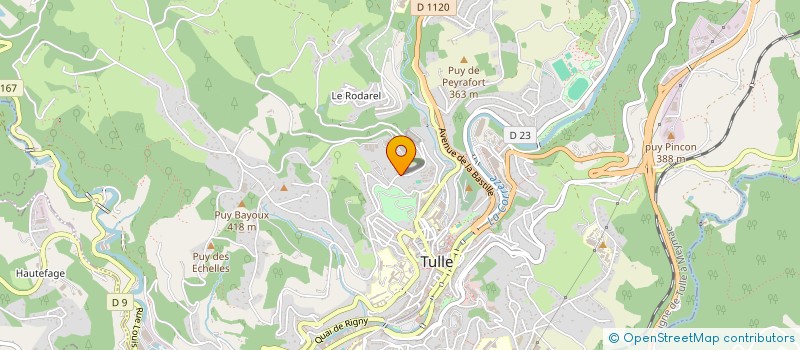 localisation de l'entreprise CMP  TULLE