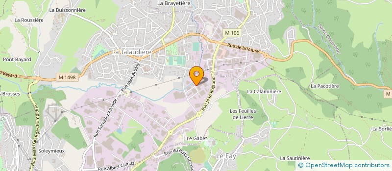 localisation de l'entreprise CMP BAYLE à LA TALAUDIERE