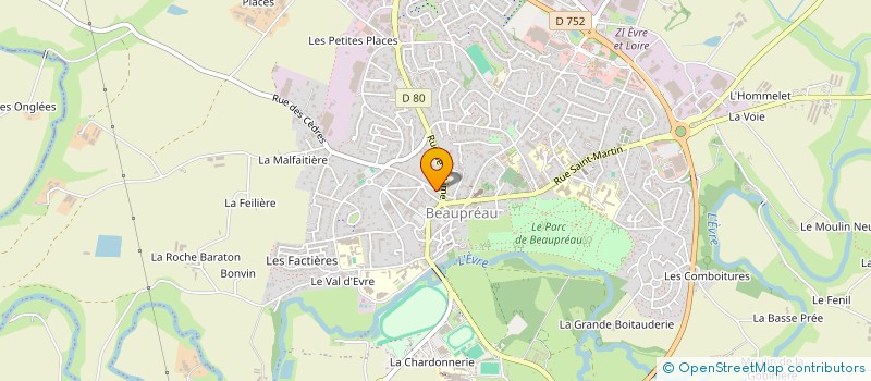 localisation de l'entreprise CMP COORDINATION  BEAUPREAU-EN-MAUGES