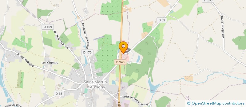 localisation de l'entreprise CMP DISTRI  SAINT-MARTIN-D'AUXIGNY