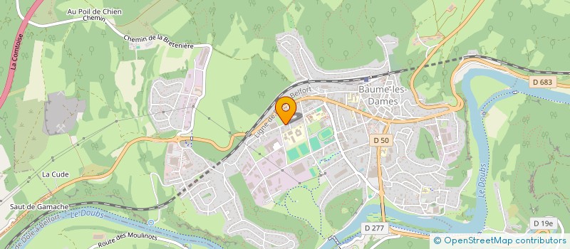 localisation de l'entreprise CMP FORMATION  BAUME-LES-DAMES