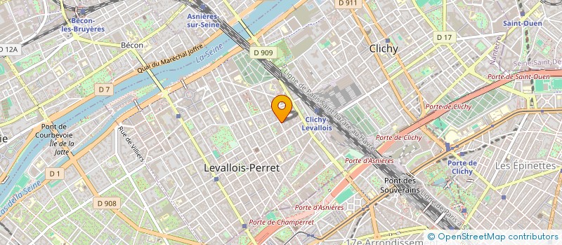 localisation de l'entreprise CMP HOLDING à LEVALLOIS-PERRET