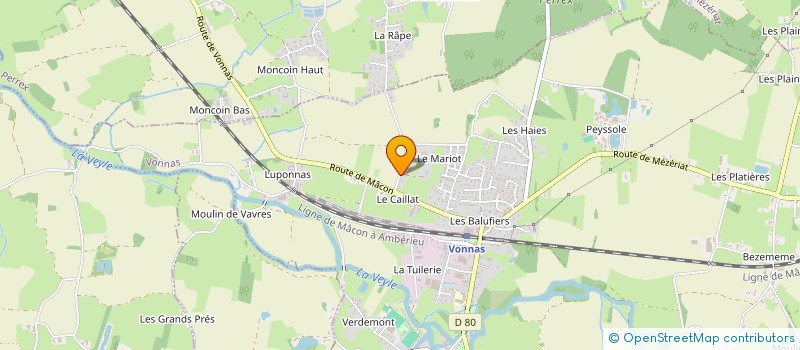 localisation de l'entreprise CMP IMMOBILIER à VONNAS