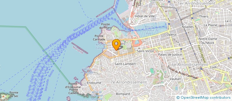 localisation de l'entreprise CMP INTERNATIONAL à MARSEILLE