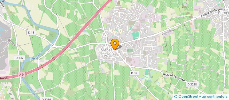 localisation de l'entreprise CMP TOPO à FLORENSAC