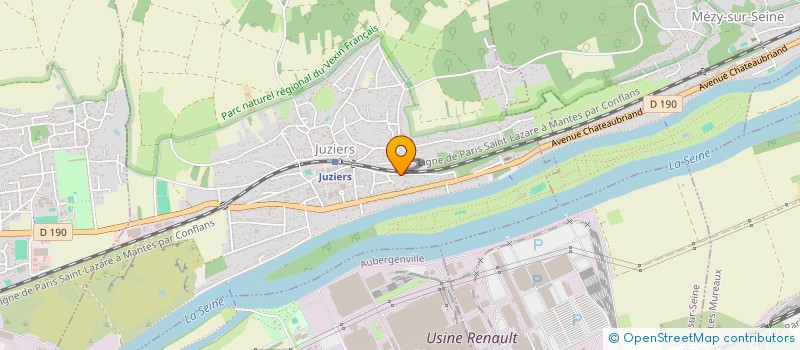 localisation de l'entreprise CMPK  JUZIERS