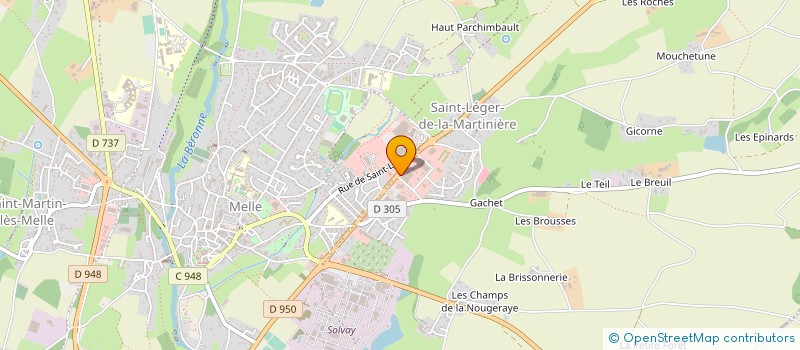 localisation de l'entreprise CMPP à MELLE
