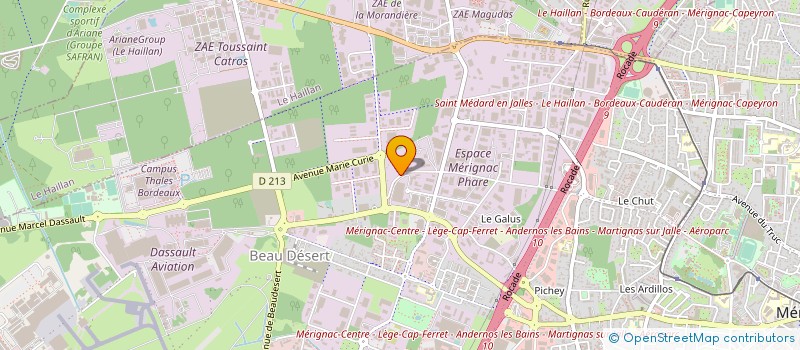 localisation de l'entreprise CMR  MERIGNAC