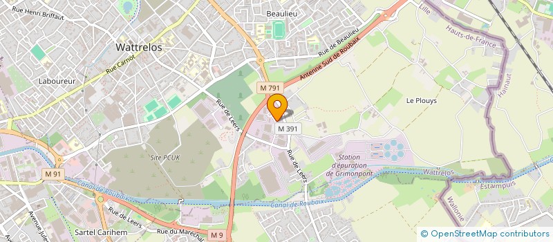 localisation de l'entreprise CMR CONSTRUCTION  WATTRELOS