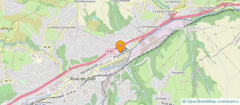 localisation de l'entreprise CMS  RIVE-DE-GIER