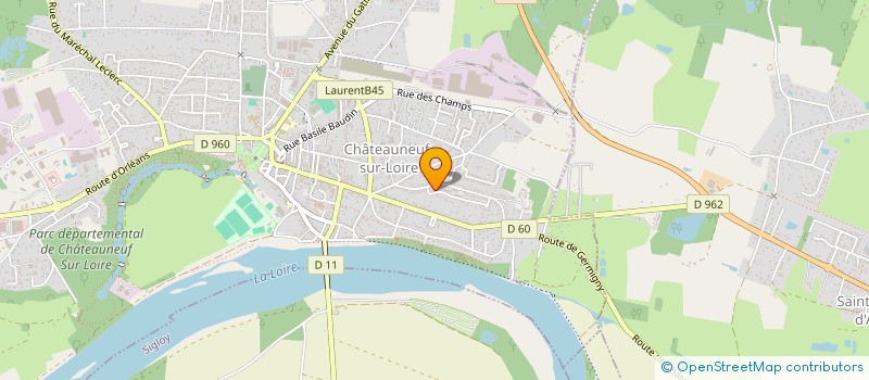 localisation de l'entreprise CMS BATIMENT à CHATEAUNEUF-SUR-LOIRE