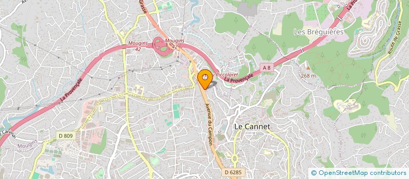 localisation de l'entreprise CMS CANNES à LE CANNET