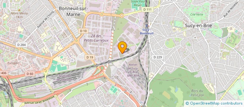 localisation de l'entreprise CMS DISTRIBUTION à SUCY-EN-BRIE