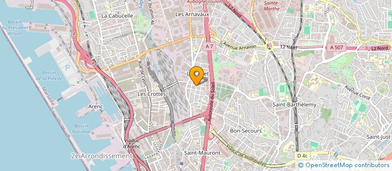 localisation de l'entreprise CMS PEINTURE à MARSEILLE