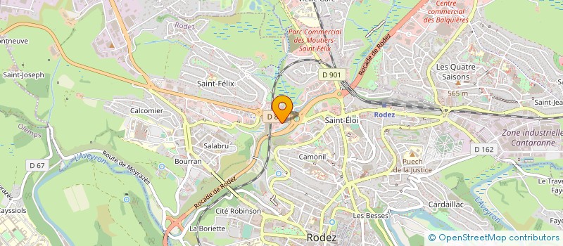 localisation de l'entreprise CMS SECURITE  RODEZ