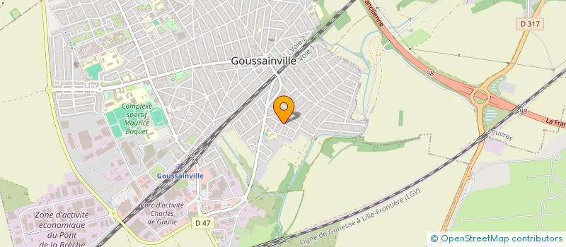 localisation de l'entreprise CMS TRANSPORT à GOUSSAINVILLE