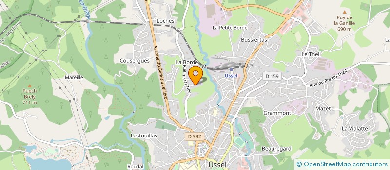 localisation de l'entreprise CMSC à USSEL