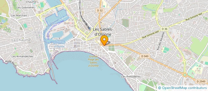 localisation de l'entreprise CMSF2P  LES SABLES-D'OLONNE