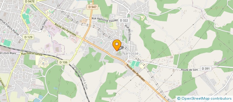 localisation de l'entreprise CMSI 40  NARROSSE