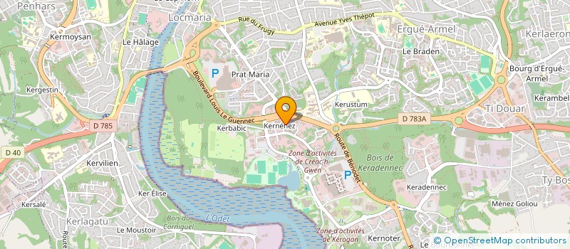 localisation de l'entreprise CMSI QUIMPER à QUIMPER