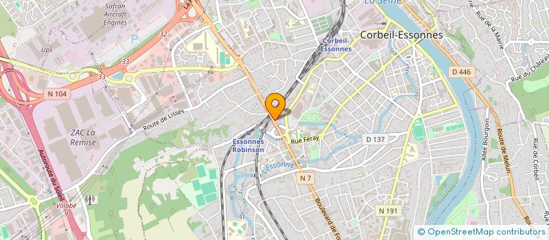 localisation de l'entreprise CMSIMMO à CORBEIL-ESSONNES