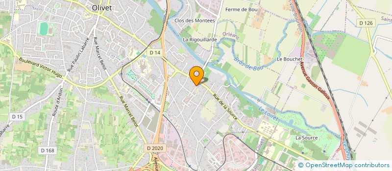localisation de l'entreprise CMT 45 à OLIVET