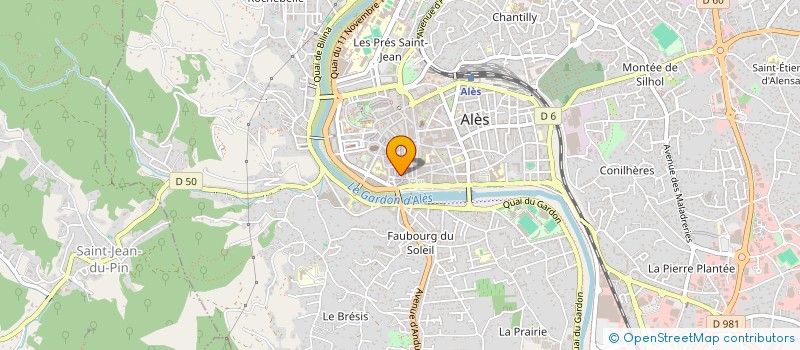 localisation de l'entreprise CMT à ALES