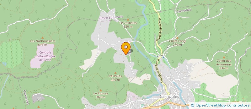 localisation de l'entreprise CMT  CARNOULES