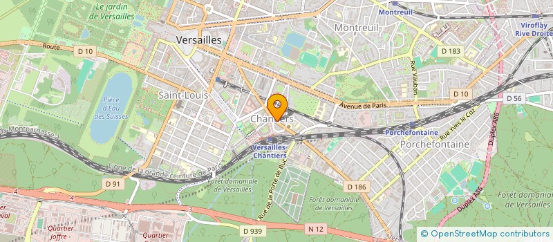 localisation de l'entreprise CMT à VERSAILLES